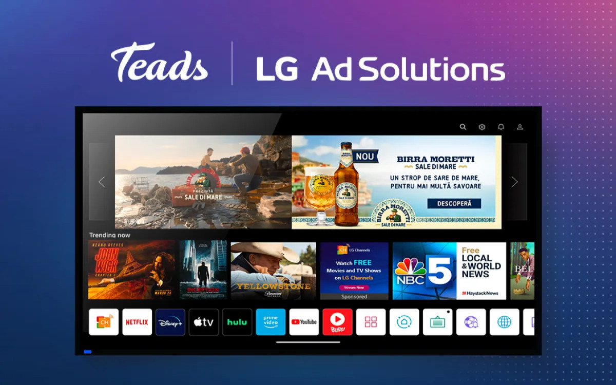 Teads in LG Ad Solutions širita ekskluzivno partnerstvo tudi v Slovenijo