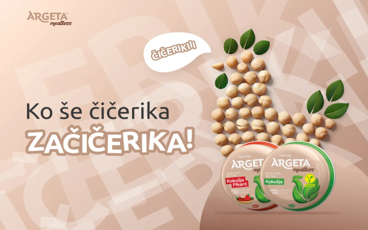 Argeta Meatless išče uradni zvok »čičerikanja«