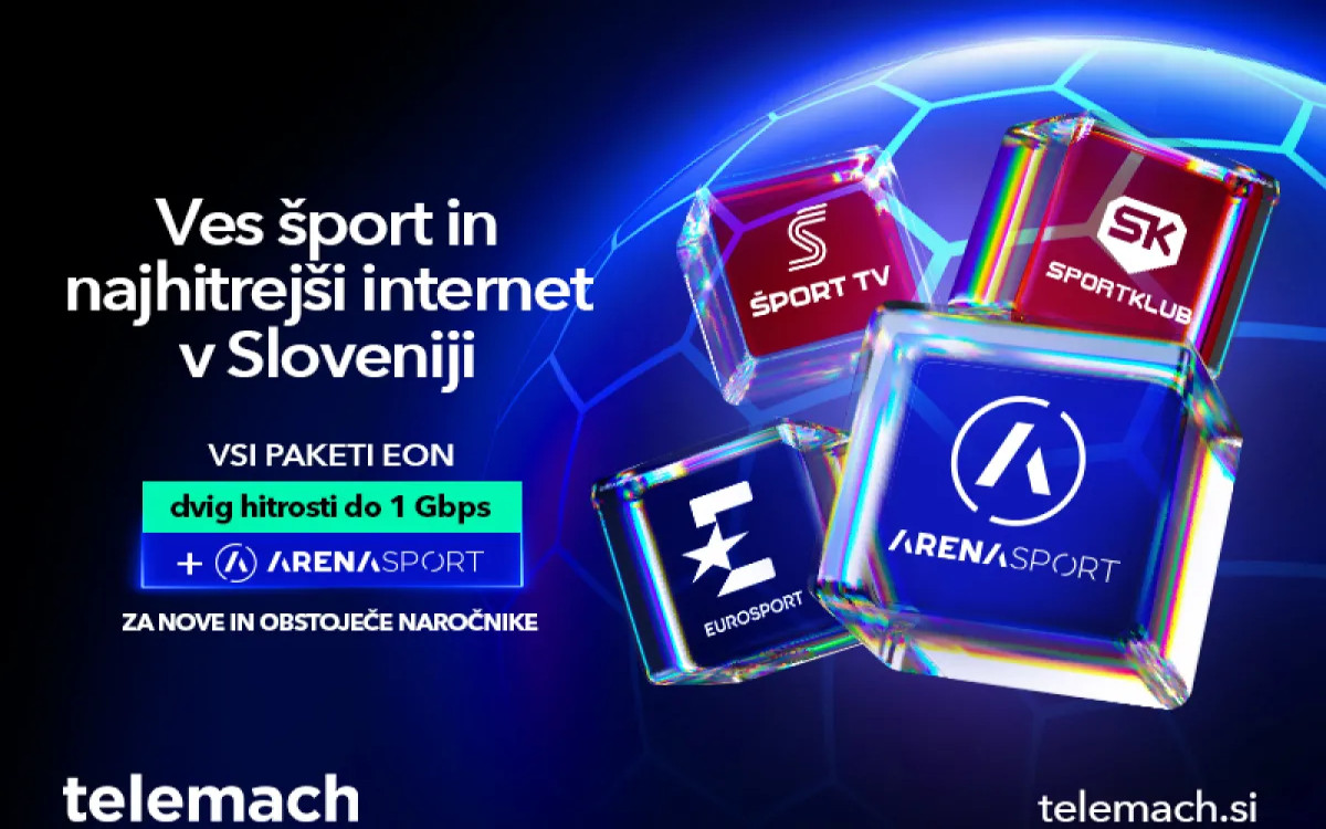 Telemach Slovenija širi svojo športno ponudbo