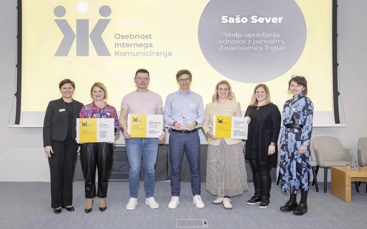 Osebnost internega komuniciranja leta je Sašo Sever
