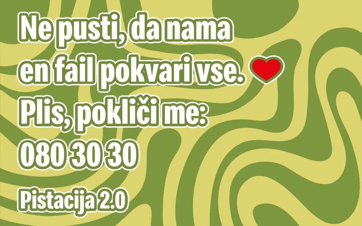 Pistacija se opravičuje: »Zaslužim si novo priložnost.«