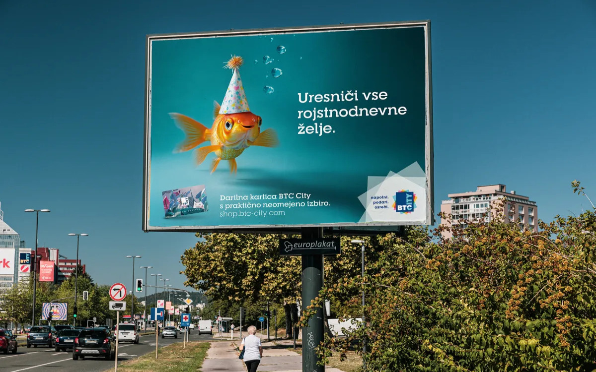 Darilna kartica BTC City: Uresniči vse želje