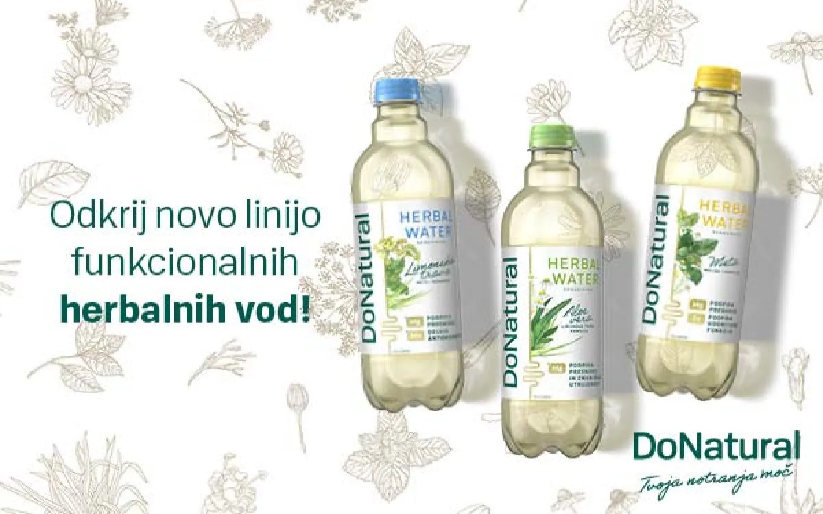 Odlična izbira hidracije: Herbalne vode DoNatural  