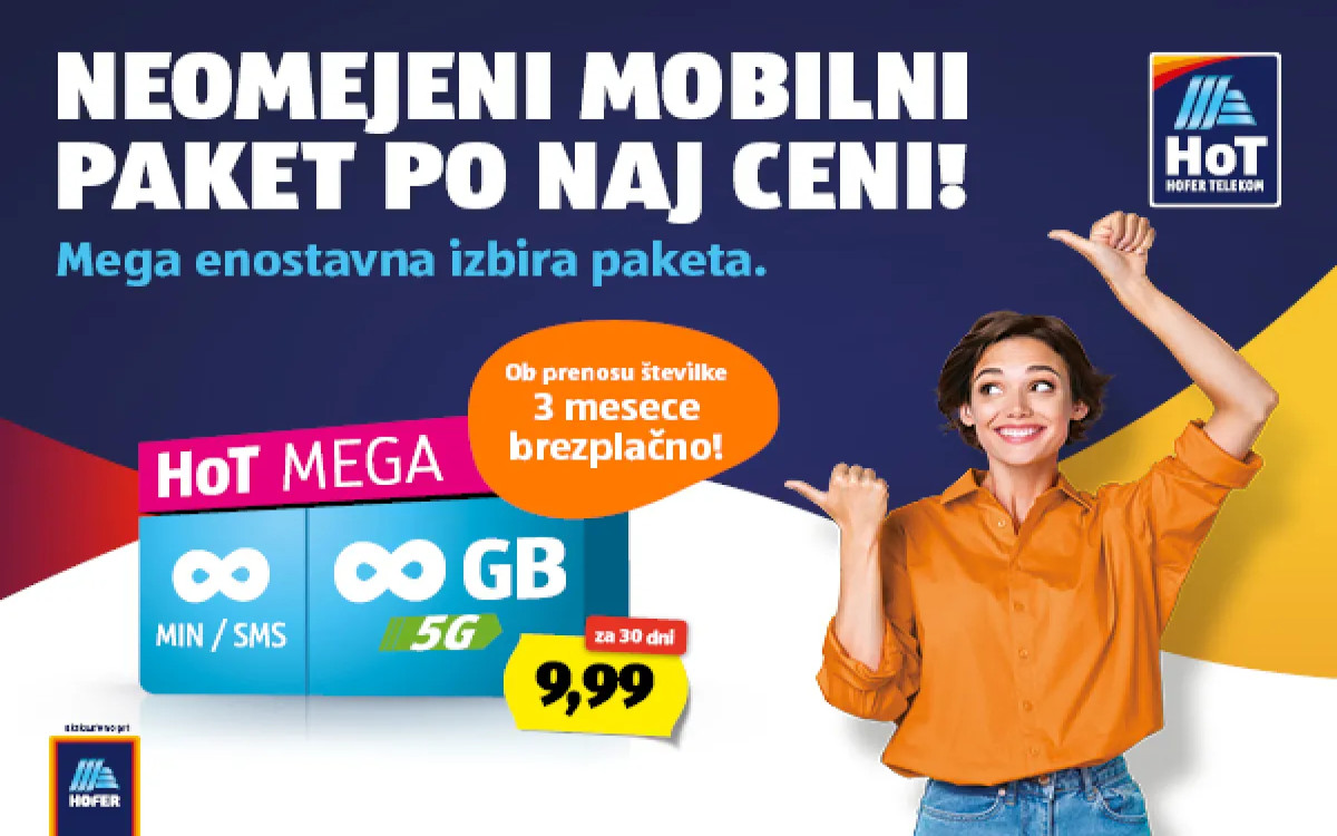 HoT MEGA neomejeno po fer ceni