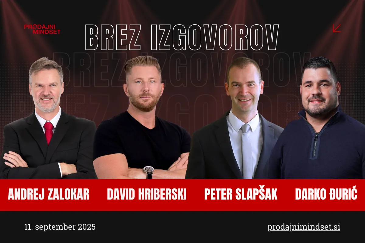 Image for Prodajni Mindset networking dogodek: Brez izgovorov