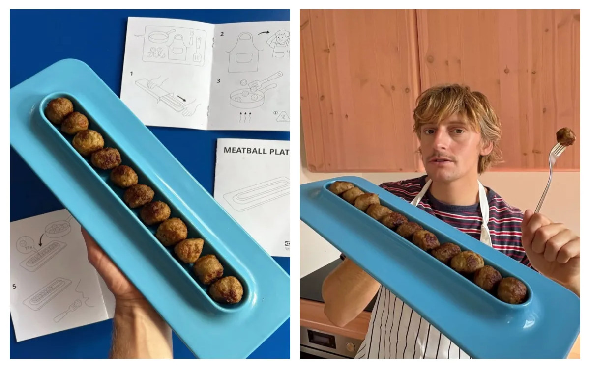 Dizajnerski krožnik za ikonične Ikeine mesne kroglice