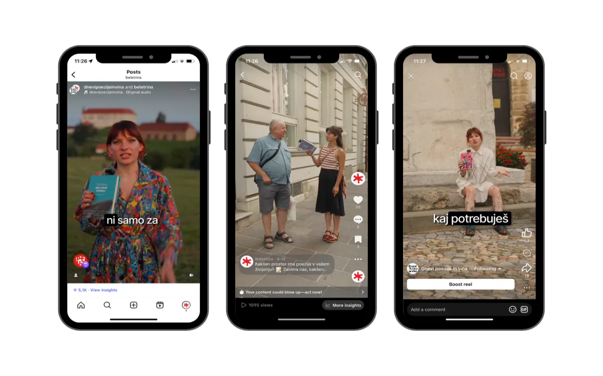 Video kampanja za mlade obiskovalce festivala Dnevi poezije in vina
