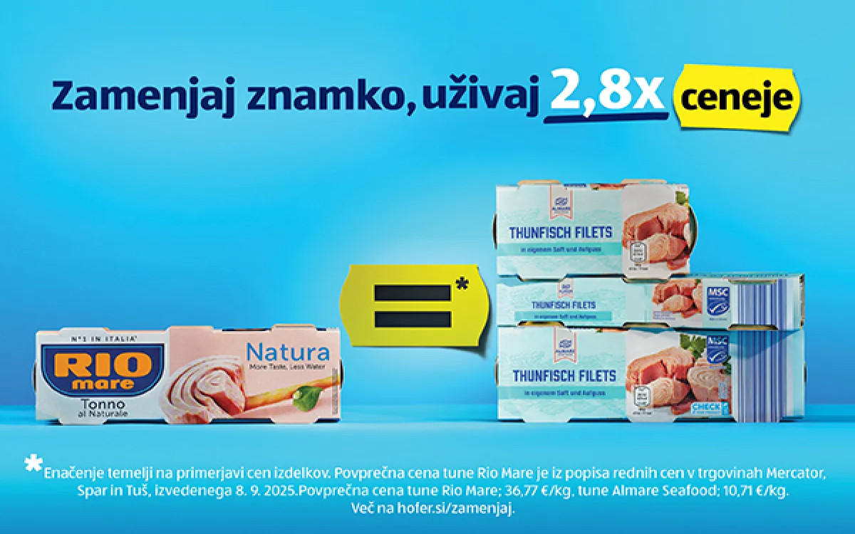 HOFER znamke = visoka kakovost po nizki ceni