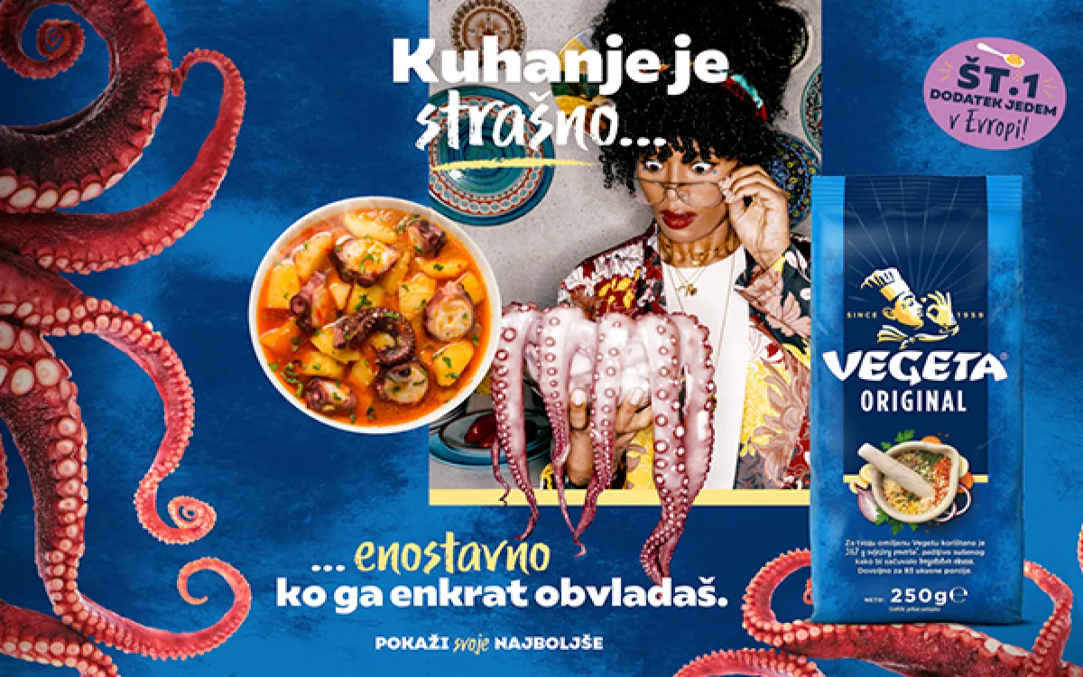 Je kuhanje za vas nočna mora ali užitek? Vegeta sporoča, da je lahko strašno ... enostavno! 