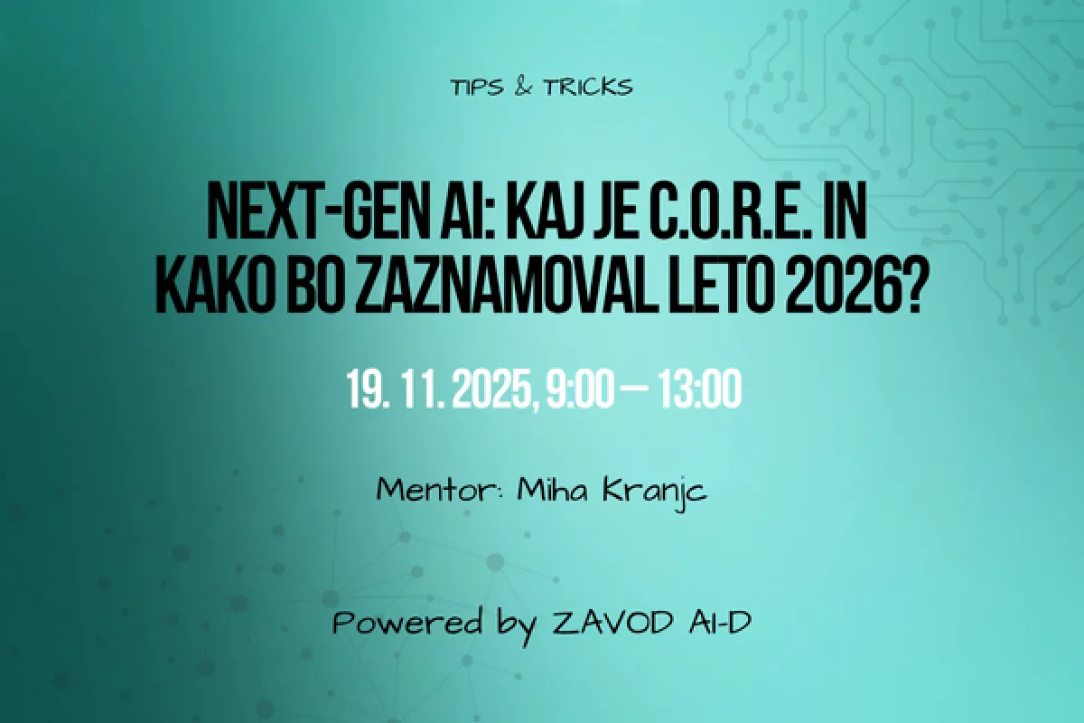 Image for  Tips & Tricks: C.O.R.E. (metoda, ki bo zaznamovala leto 2026)