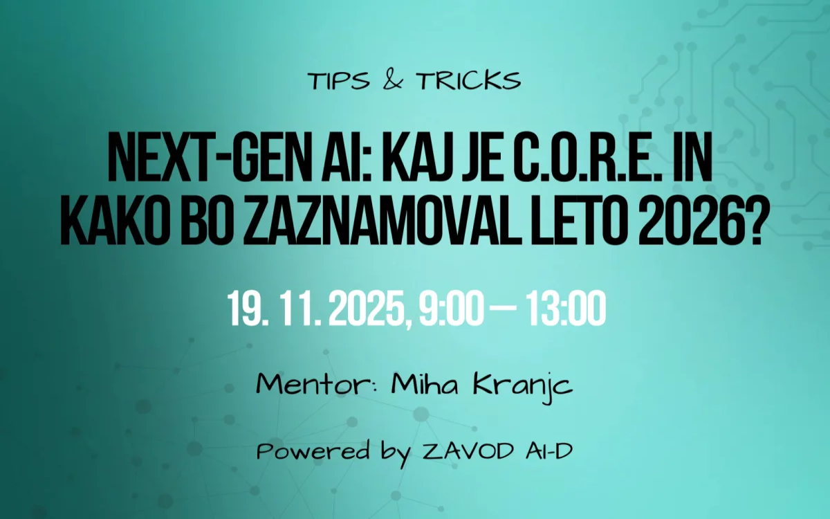 Next-Gen AI: Delavnica, ki umetno inteligenco prevede v konkretne rezultate