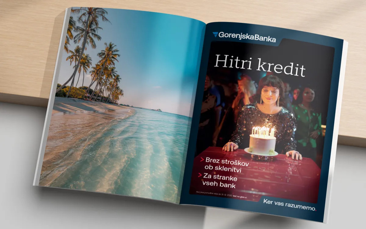 Gorenjska banka podpira, omogoča in uresničuje s hitrim kreditom