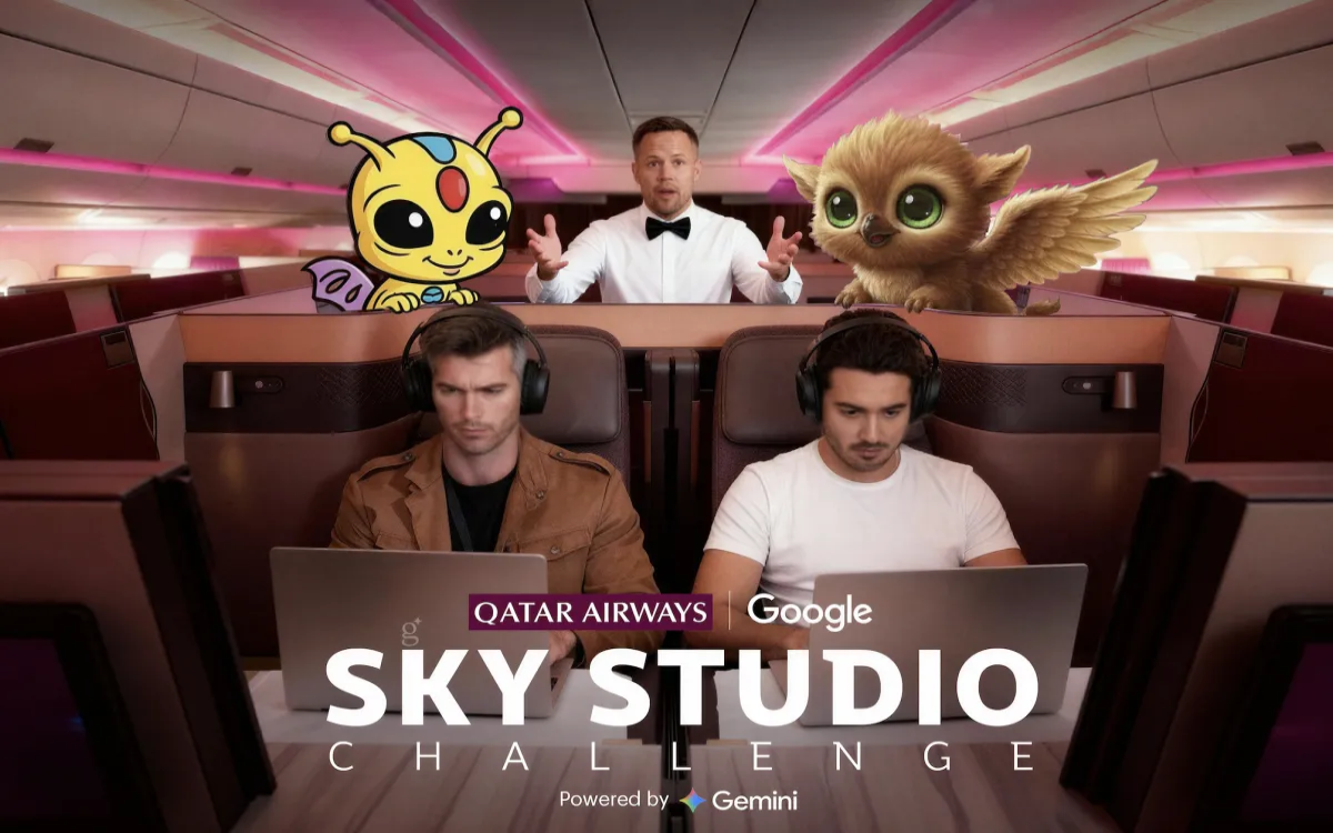 Qatar Airways in Google kar med čezoceanskim letom ustvarila UI-oglasa 