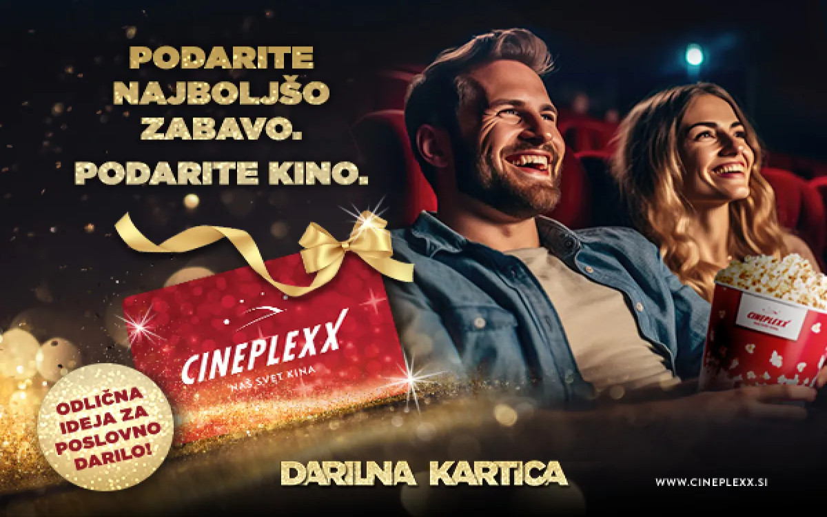 POPOLNO DARILO ZA VAŠE POSLOVNE PARTNERJE? ZABAVE IN DOŽIVETIJ POLNA CINEPLEXX  DARILNA KARTICA.