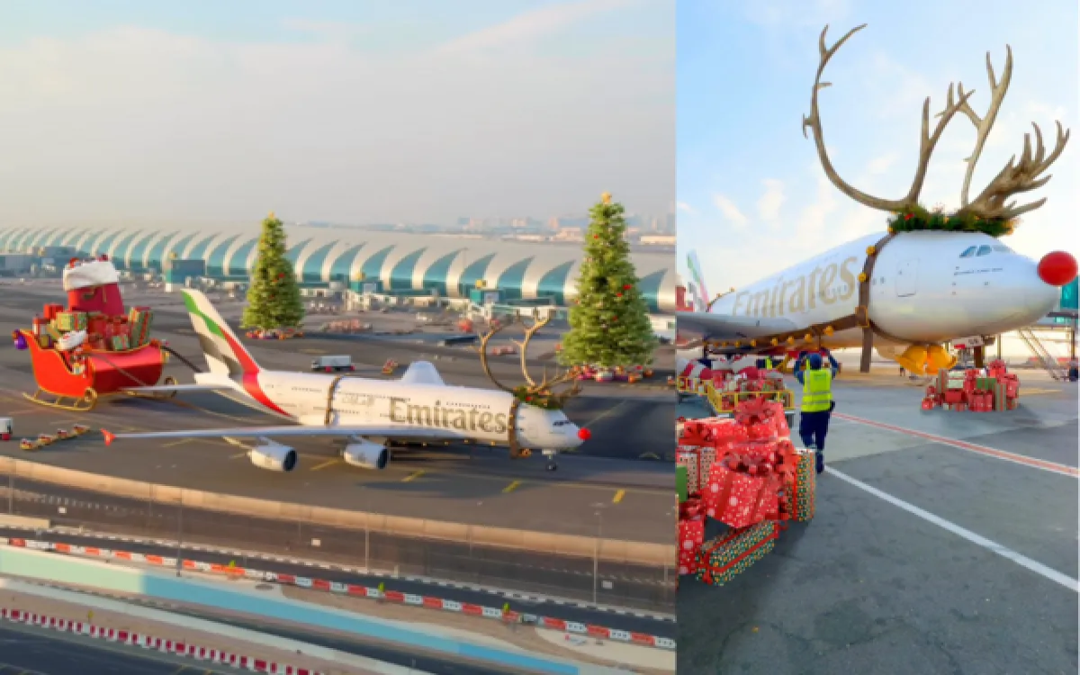 Letos je Božiček jelenčke zamenjal za letalo