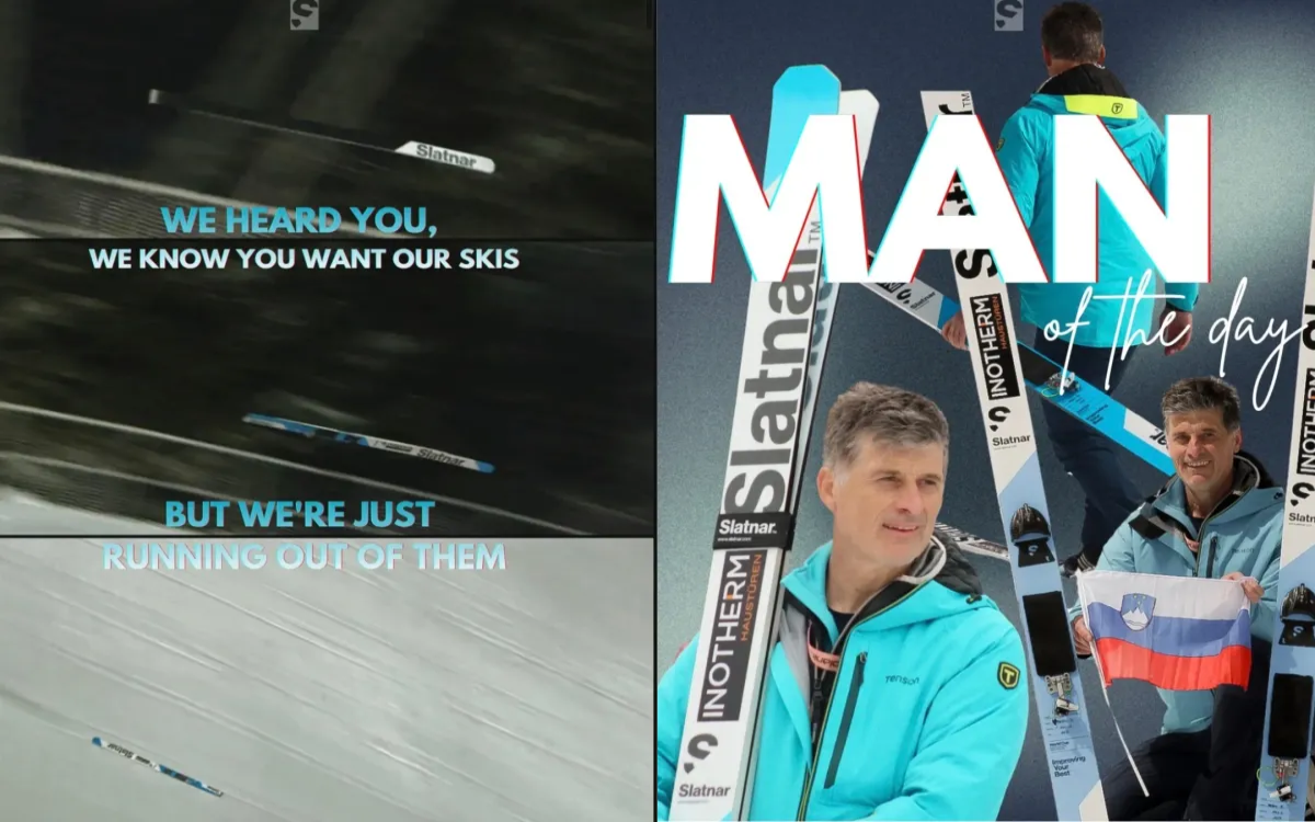 Kako so Prevčevo izgubljeno smučko izkoristili proizvajalci smuči