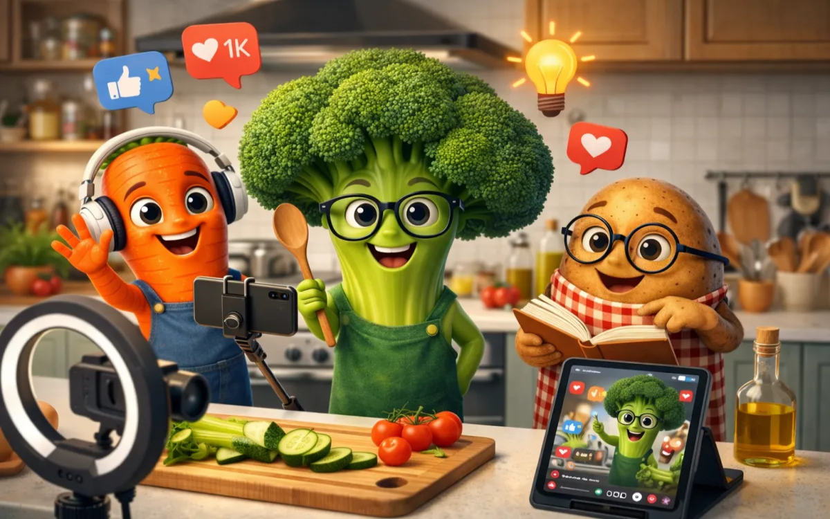 Ko vam nasvet za zdravo življenje poda brokoli, ustvarjen z umetno inteligenco …