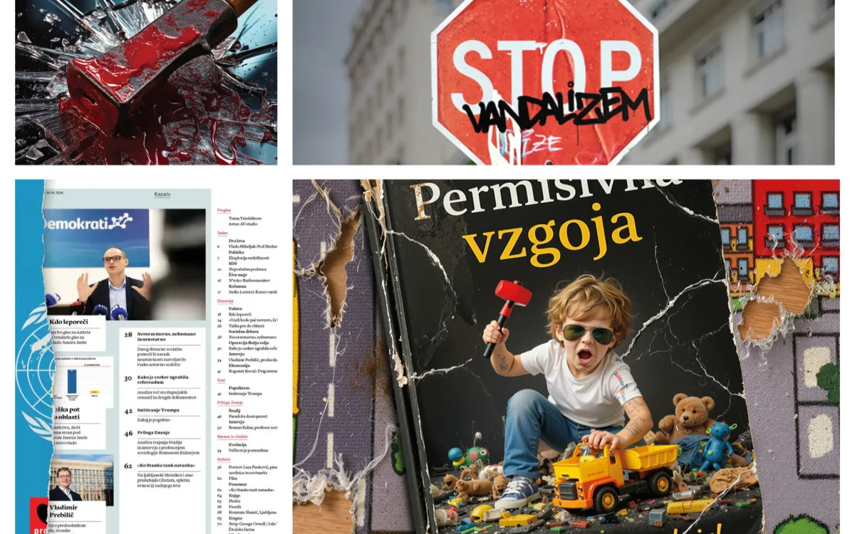 Proglasi: Človek z vandalizmom škoduje bolj sebi kot drugim