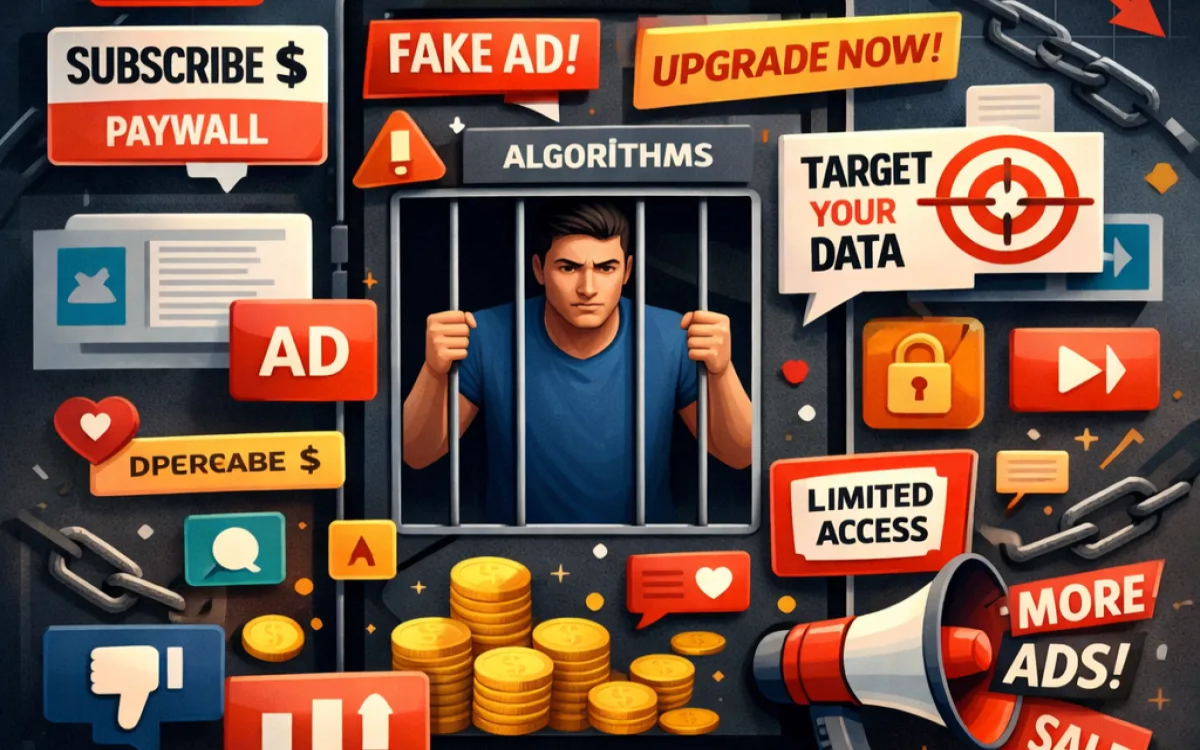 Enšitifikacija: kako digitalne platforme postopno slabšajo uporabniško izkušnjo in zakaj bi to moralo skrbeti tudi oglaševalce