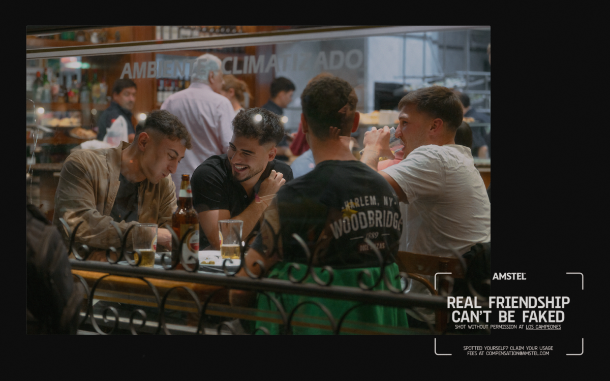 Amstel s kampanjo »Posneto brez dovoljenja« nasprotuje klasični marketinški praksi