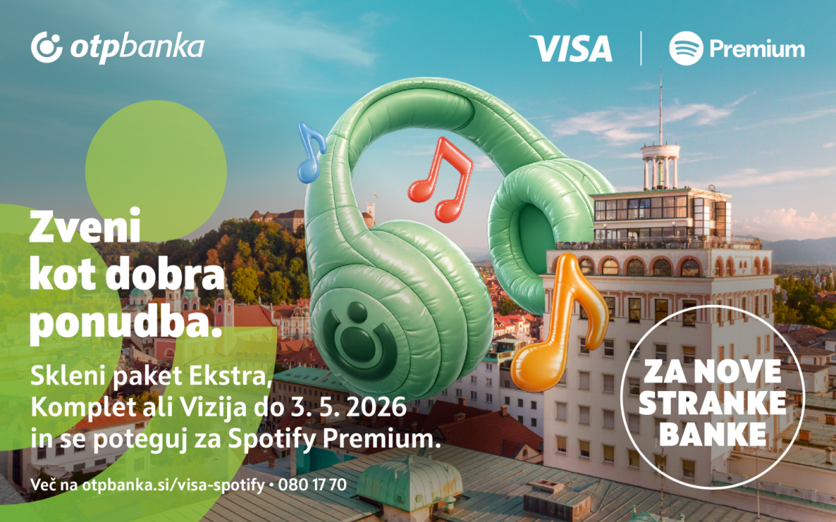 OTP banka in Visa v ritmu glasbene ponudbe