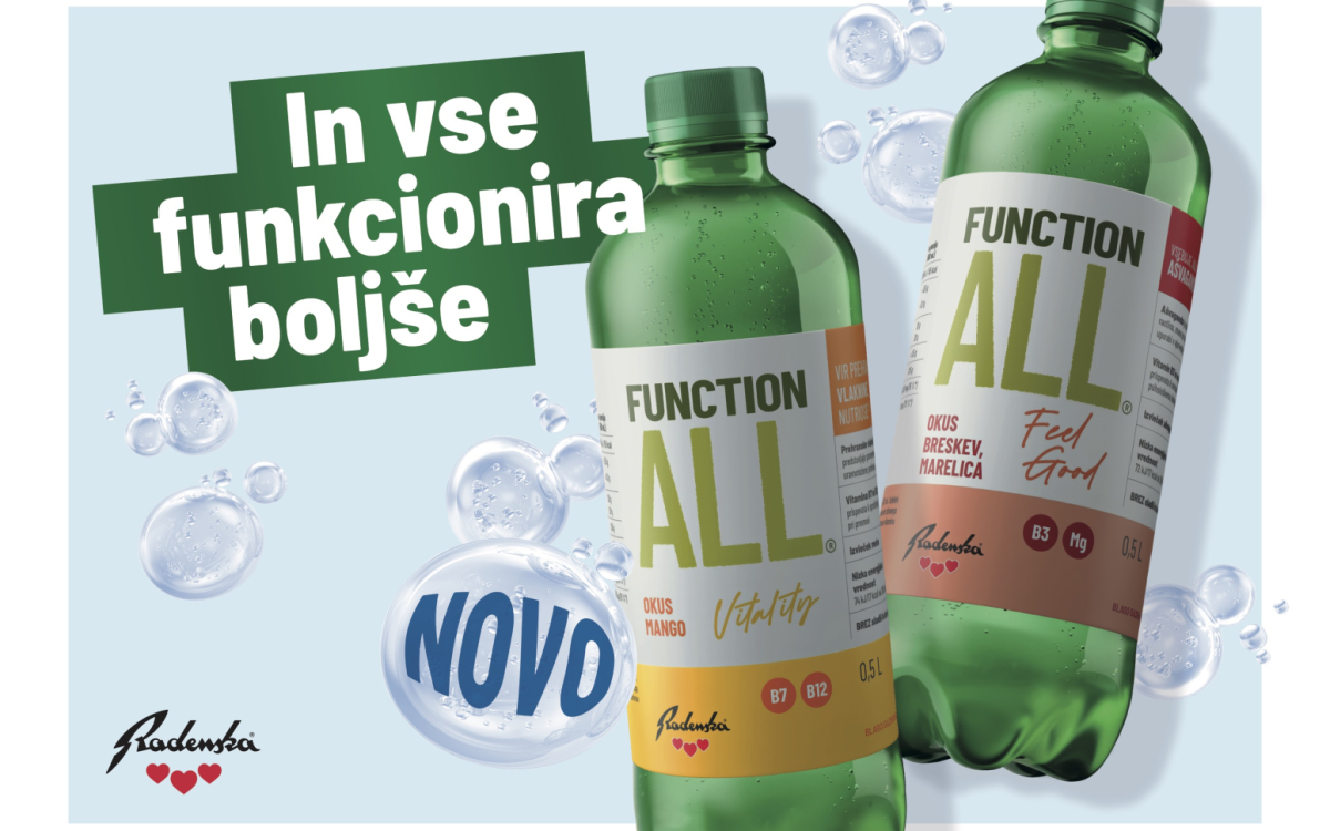 Radenska z novostmi v liniji funkcionalnih pijač FunctionALL