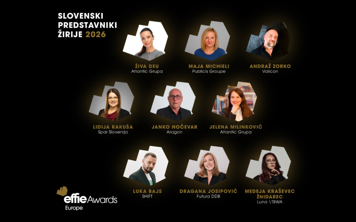 V žiriji Effie Europe 2026 devet slovenskih predstavnikov