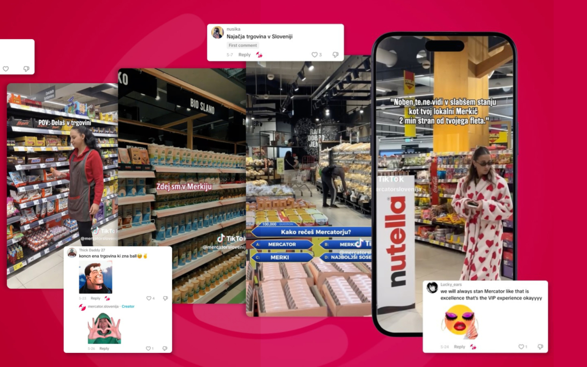 Pristop prevzel upravljanje Mercatorjevega TikToka