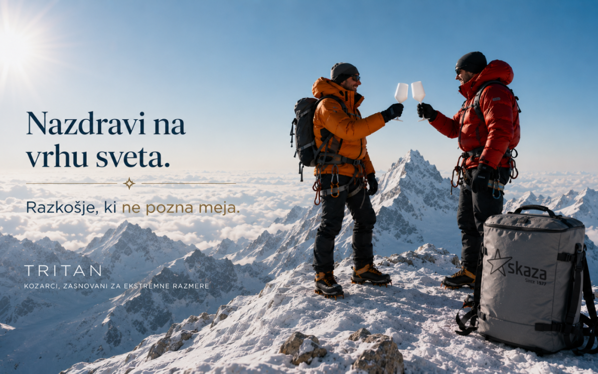 Podjetje Skaza predstavilo serijo kozarcev iz tritana