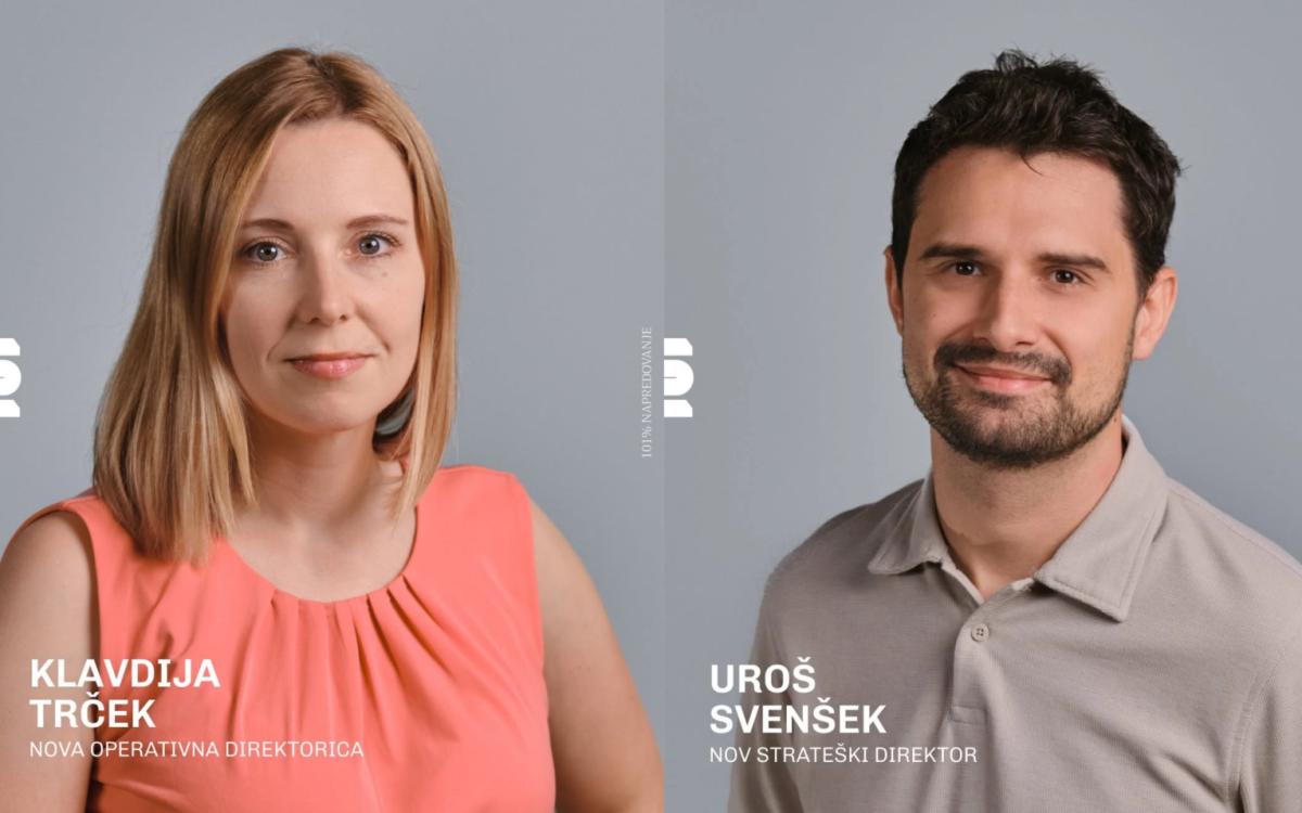 Klavdija Trček in Uroš Svenšek prevzela vodstveni funkciji v Agenciji 101