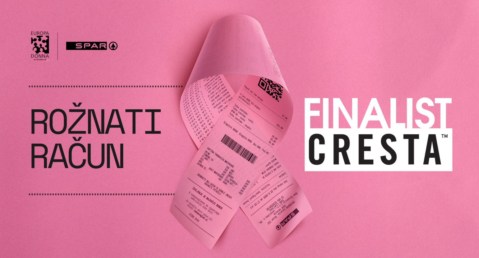 Rožnati račun finalist na Cresta Awards