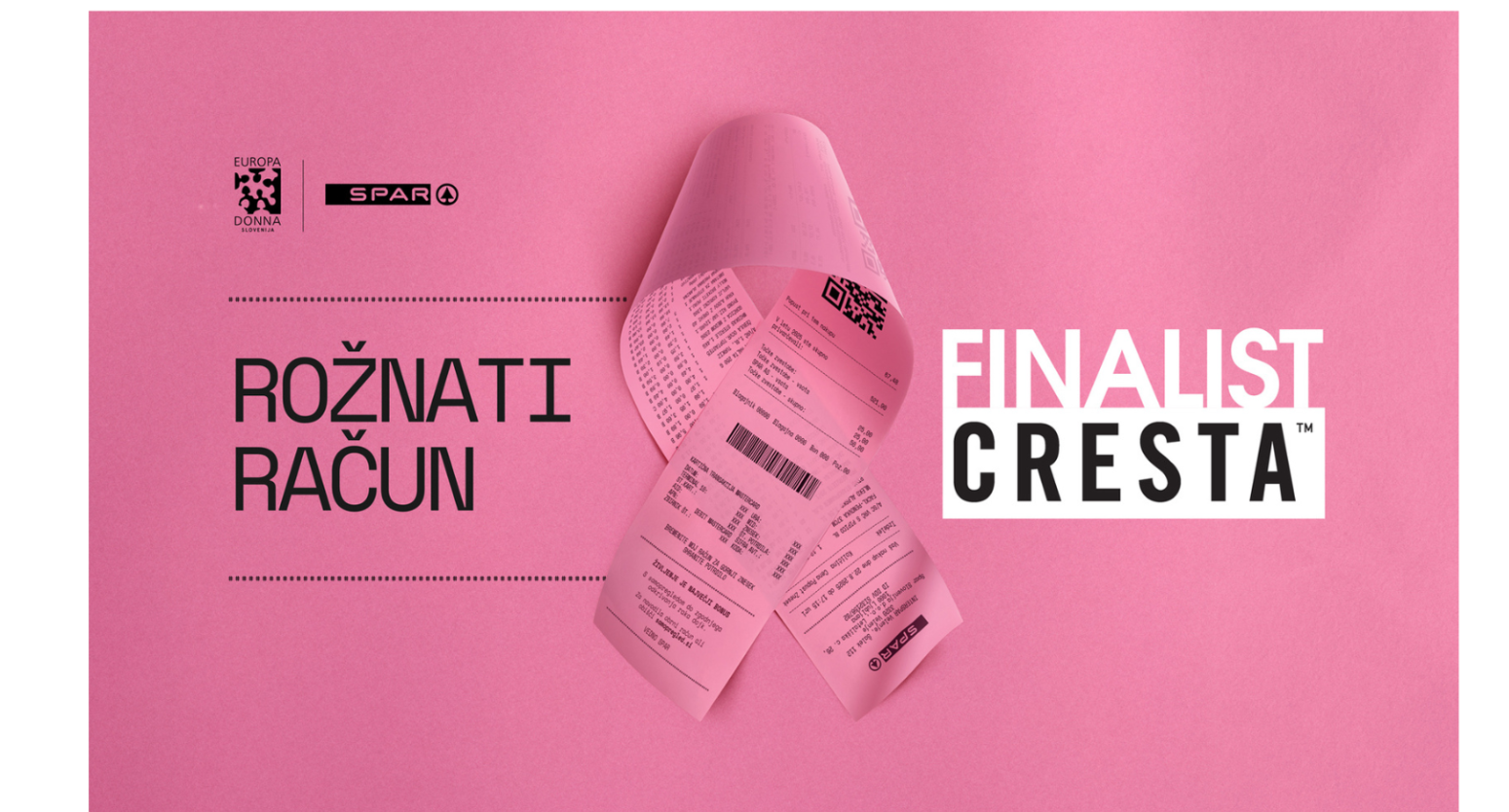 Rožnati račun finalist na Cresta Awards