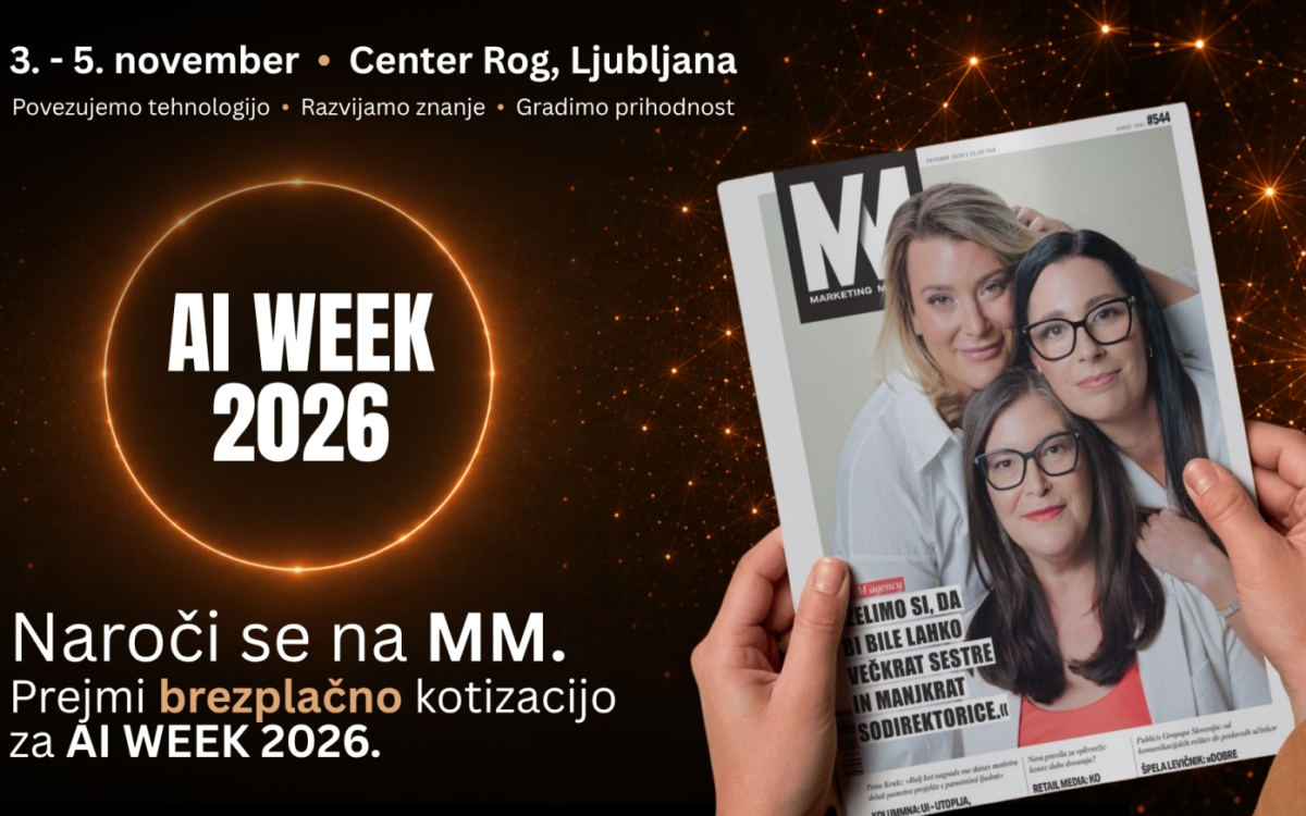 Marketing se spreminja: na AI WEEK po znanje, kako naprej