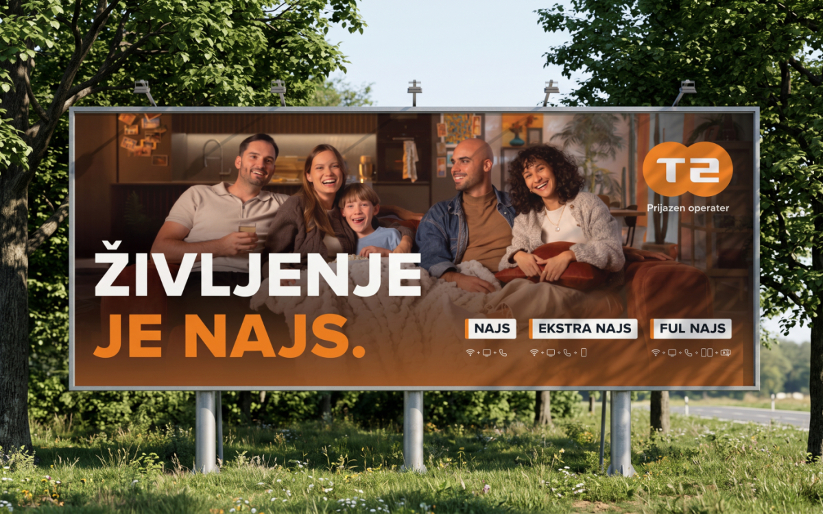 T-2 z novo kampanjo sporoča: Življenje je NAJS