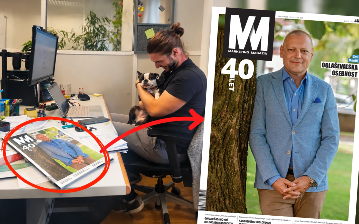 V oddaji Luke Pangosa opazili tudi Marketing magazin iz leta 2021